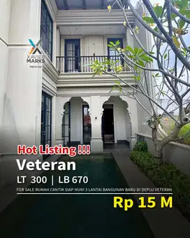 HOUSE FOR SALE – Deplu, Veteran Single House | Bangunan Baru | 3 Lanta