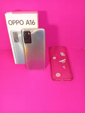 Oppo A16  ram 3/32 4G Lte segel mulus lengkap