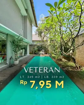 Rumah Cantik Ada Private Pool Dlm Cluster di Getaran Jakarta Selatan