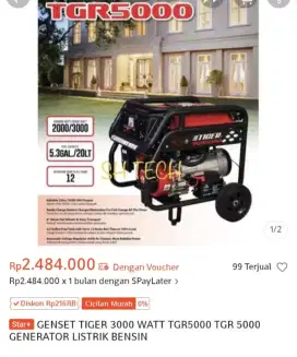Genset tiger 3000 watt