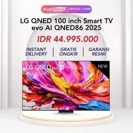 LG QNED 100 inch Smart TV evo AI QNED86 2025 NEW GARANSI RESMI