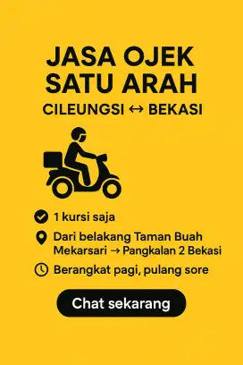 JASA OJEK satu ARAH