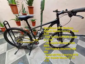Dijual Sepedah MTB Shadown Nagato sepeda Gunung - Black Gold Pemakaian