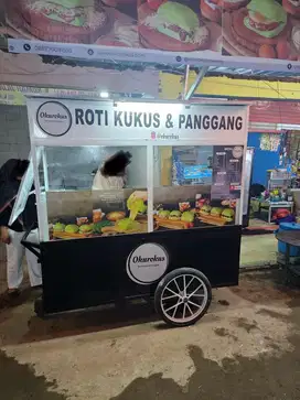 Gerobak + perlengkapan komplit