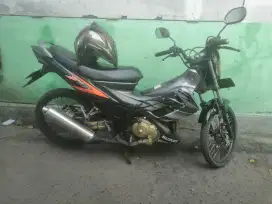 Satria CKD Mulus Istimewa Motor Trawat Mesin Halus Kering Double Jring