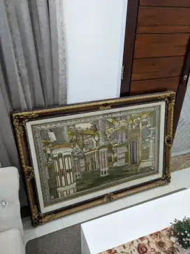 lukisan bingkai muslim raudhah mekkah 3d ukuran 141 x 95