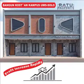 Tanah Kavling di samping Kampus UMS Solo, Invest Bangun Kost & Ruko