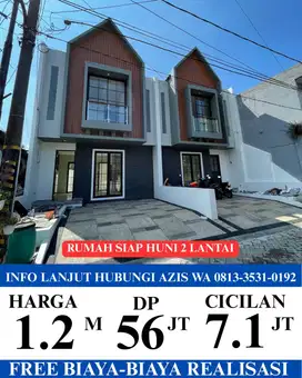 Rumah baru siap huni lokasi gunungsari indah surabaya