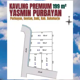 Tanah Hook Mangku Jln Aspal di Gentan, Ideal Bangun Ruko & Kost Eksluf