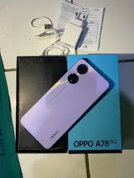 Oppo A78 5G Ram 8+4/256 fulset tangan pertama