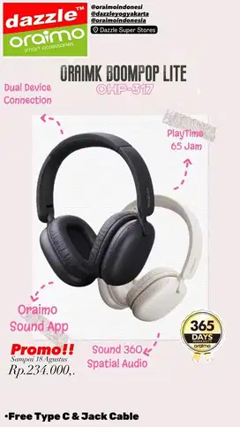 Headphone Over Ear Oraimo OHP-317