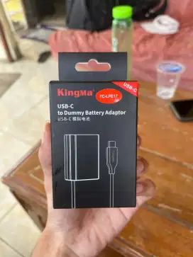 KingMa LP-E17 USB-C power adapter DC coupler dummy battery