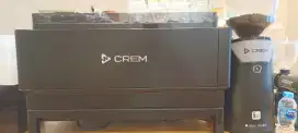 Dijual Mesin Espresso Crem EX3 2 Group + Grinder Pulse, Terawat
