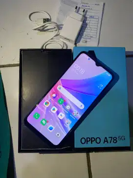 Oppo A78 5G Rsm 8+4/256 fulset tangan pertama