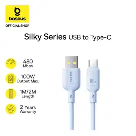 Baseus Kabel Data Type-A to Type-C 10OW Silky Series Fast Charging