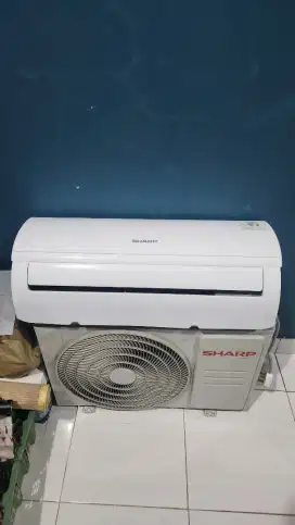 AC 1/2 PK SHARP KURANG 1 TAHUN KWITANSI LENGKAP