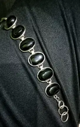 Gelang Wanita Black Onyx Stone 6 Piece
