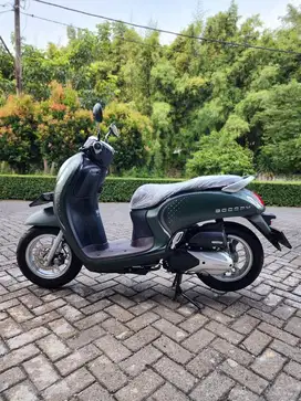 KM 200‼️ HONDA SCOOPY KEYLESS STYLISH GREEN TH 2024
