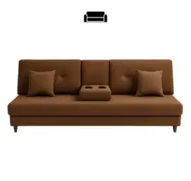 Sofa bed dngan tempat gelas