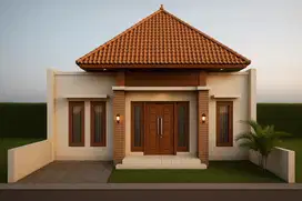 Hunian Modern 3 Kamar Desain Tropis Bali Dekat Tol Banyurejo Sleman