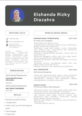 Siap kerja di area Kota Tangerang - Administrasi, kasir dll
