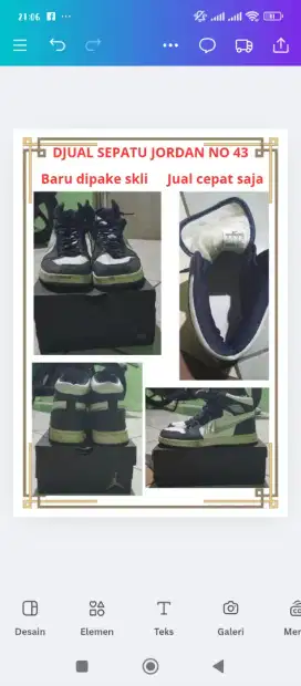 SEPATU JORDAN SECOND