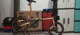 Sepeda Lipat Element Troy Gold Series 10S
