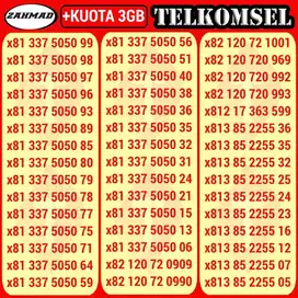 TSEL-A) NOCAN Telkomsel Bonus Kuota kartu perdana nomor cantik simpati