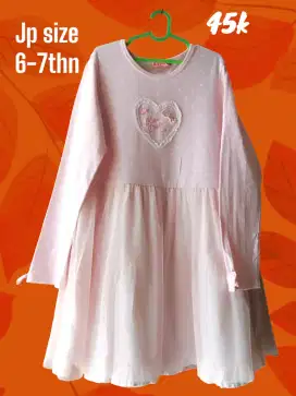 Dress anak size 5-8 tahun