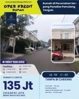 Over Kredit Rumah di Perumahan Serpong Paradise Pamulang Tangsel