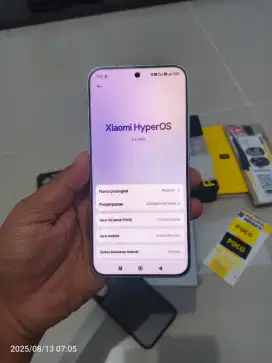 Poco F7 5G White 12/512gb pakai baru bulan Juli 2025 FullSet Resmi