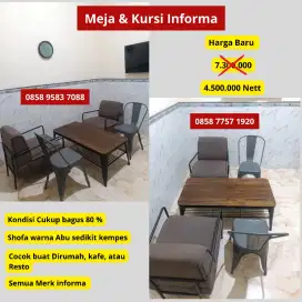 1 set meja dan kursi informa