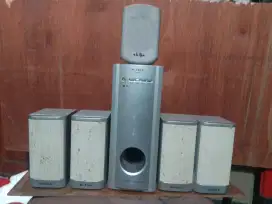 Subwoofer aktif Hi Tech 5.1, full ori, center LG, level bass,box utuh,