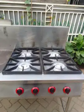 Kompor 4 tungku plus tepan uk.120x75x85