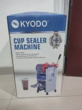 Cup sealer mesin segel press plastik penutup minuman plastik