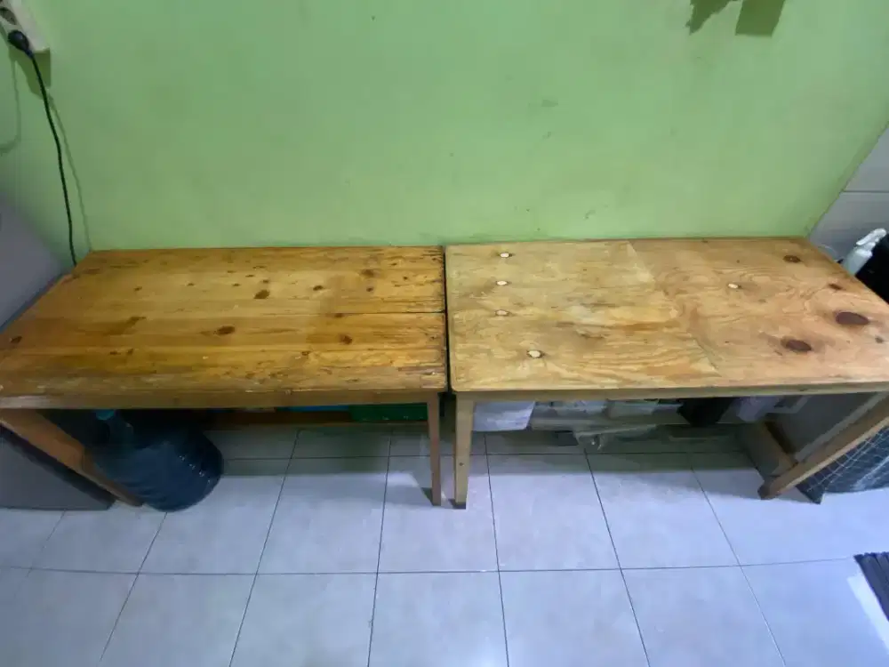 Meja kayu jati belanda