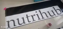 Cutting sticker tembok stiker dinding logo pintu kaca lobby kantor