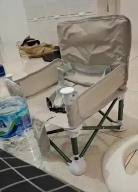 Tempat Duduk Makan Bayi 0-3tahun Abu abu Portable Lipat