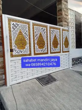 Pagar dorong plat Laser cating