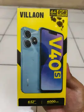 Villaon V40S Ram 4/64Gb Warna Biru baru segel Garansi Resmi