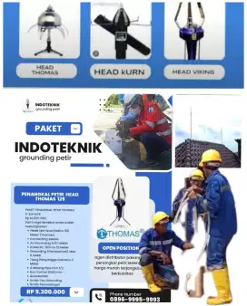 Ahli jasa pasang penangkal petir dan grounding mesin
