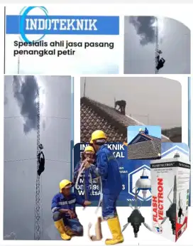 Ahli jasa pasang penangkal petir dan grounding mesin Gunung jati