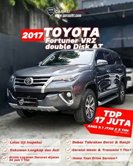 TDP 17 juta TOYOTA FORTUNER VRZ DOUBLE DISK AT 2017