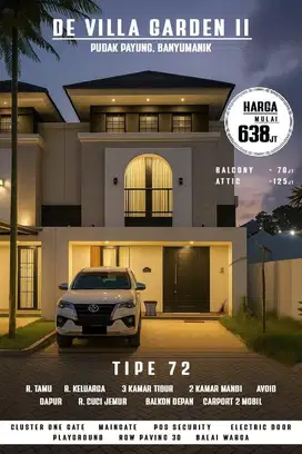 Rumah Cluster De Villa Garden Pudak Payung Banyumanik