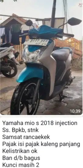 Yamaha Mio s 2018