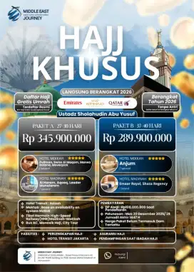 Paket Haji Langsung Berangkat 2026