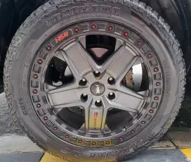 DIJUAL VELG HRS + BAN YOKOHAMA GEOLANDAR 265/50 ,  R20/107H