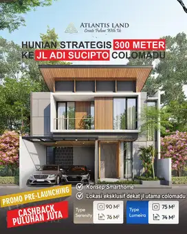 RUMAH 2 LANTAI DI COLOMADU DEKAT JALAN UTAMA COLOMADU