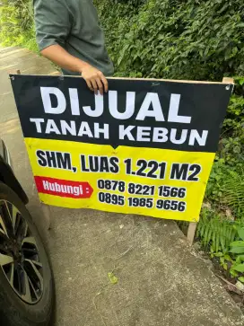 Di jual tanah kebun