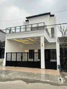 Rumah dijual di sawojajar pandanwangi STIBA Tol 4KT 3KM rooftop 1,55M
